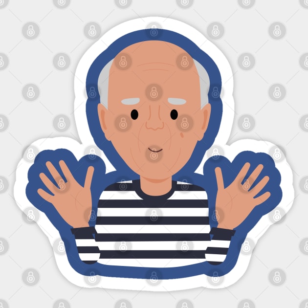 Picasso cute Sticker by Creotumundo